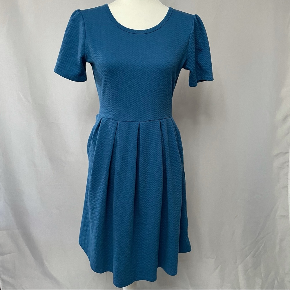 LuLaRoe Blue Amelia Dress